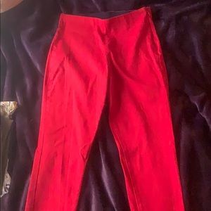 Old Navy size 6 red straight dress pant